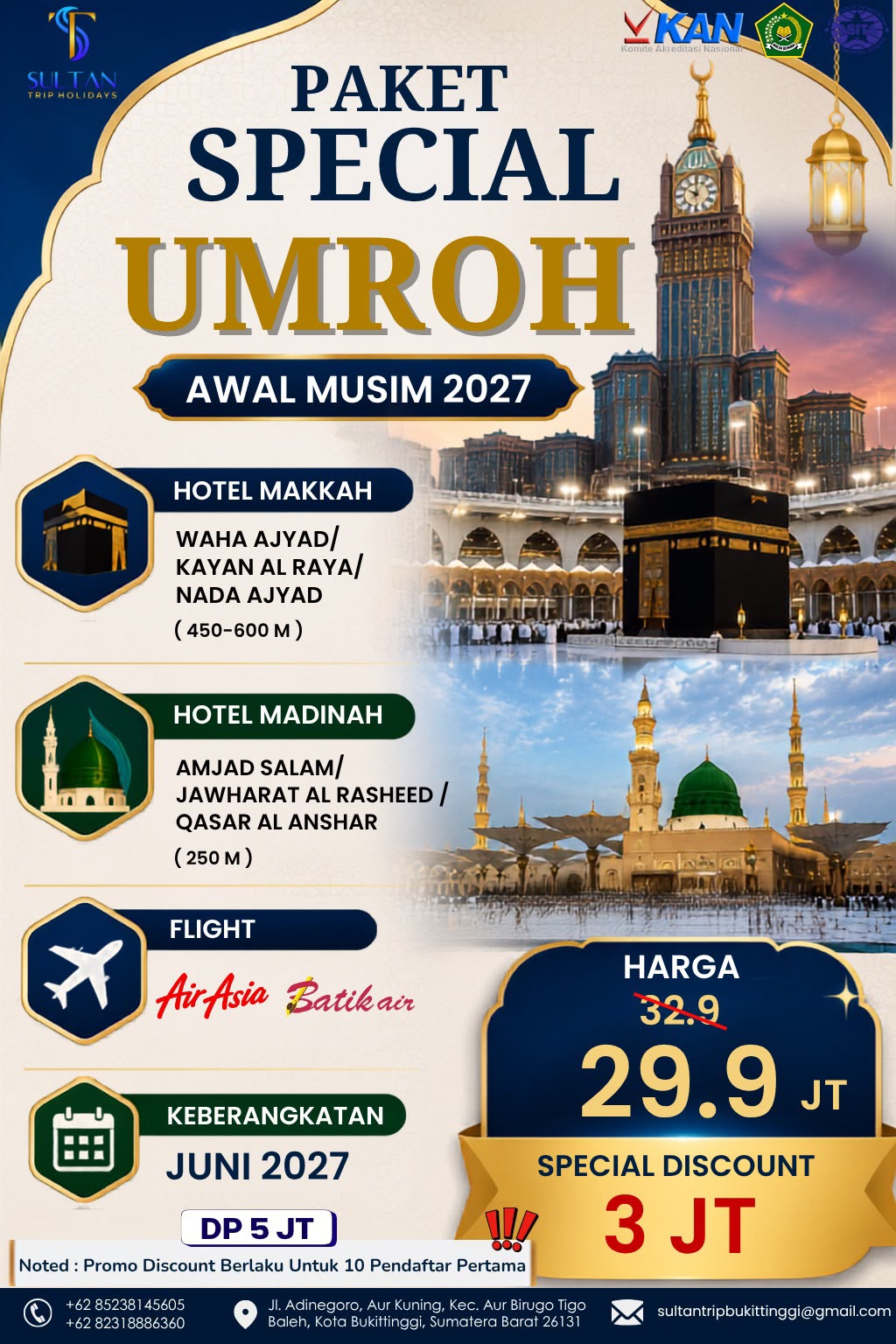 PAKET SPECIAL UMROH AWAL MUSIM 2027